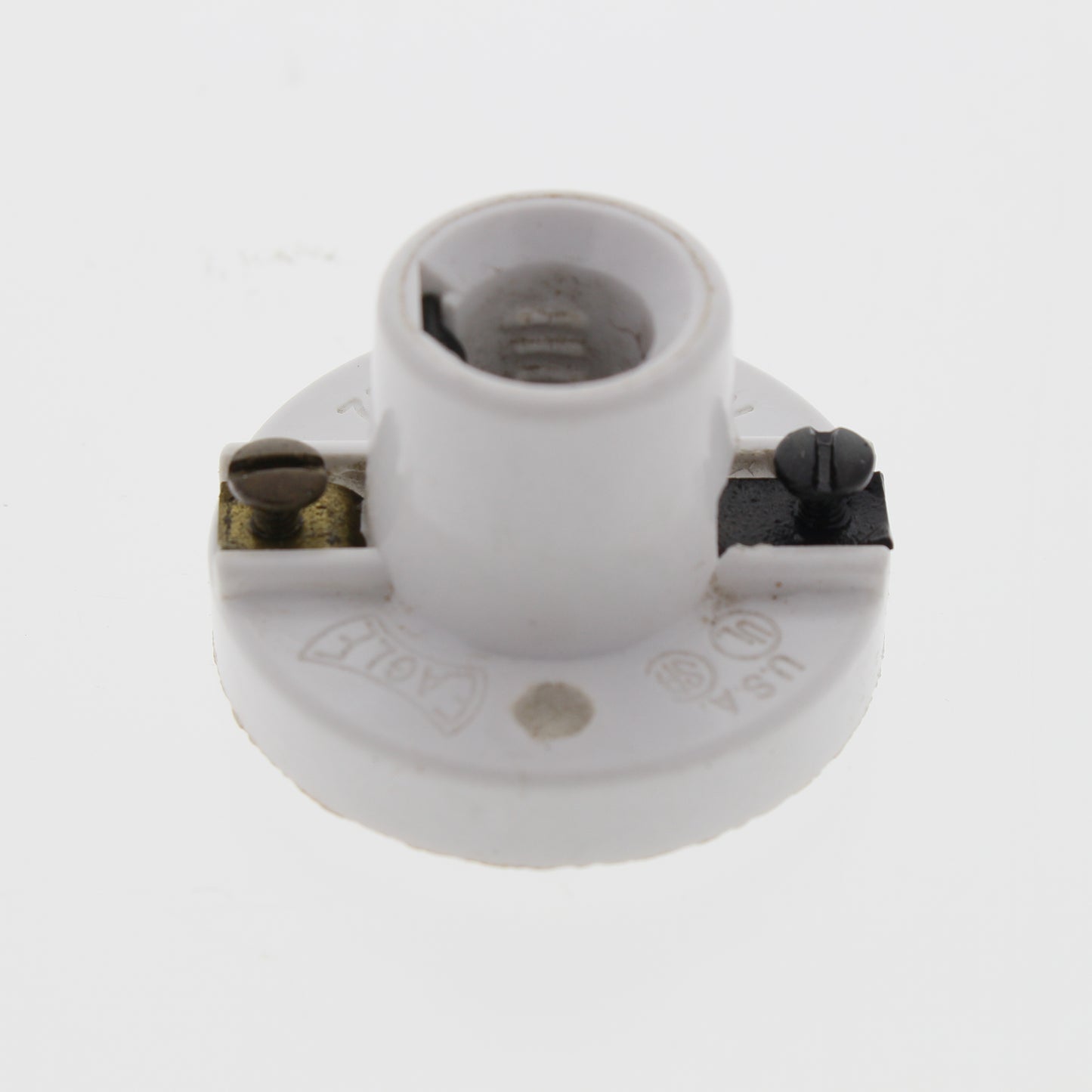 Cooper 303 White Miniature Base 75W 125V Keyless Cleat Lampholder Light Socket