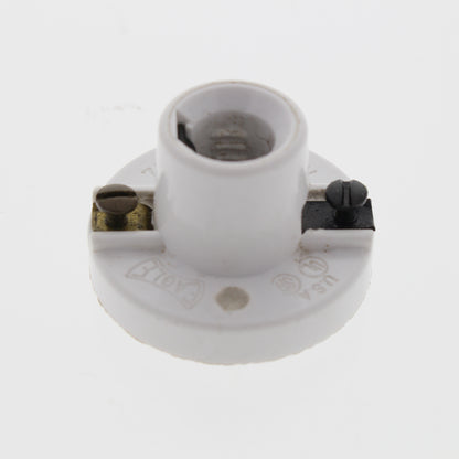 Cooper 303 White Miniature Base 75W 125V Keyless Cleat Lampholder Light Socket