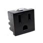 Cooper 31BK Black Quick-Connect Snap-In Receptacle w/ Grounding Screw 5-15R 15A