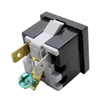 Cooper 31BK Black Quick-Connect Snap-In Receptacle w/ Grounding Screw 5-15R 15A
