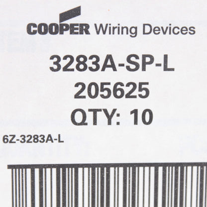 Cooper 3283A-SP Almond Combination Decorator Triple Rocker Switch Controls 10pcs