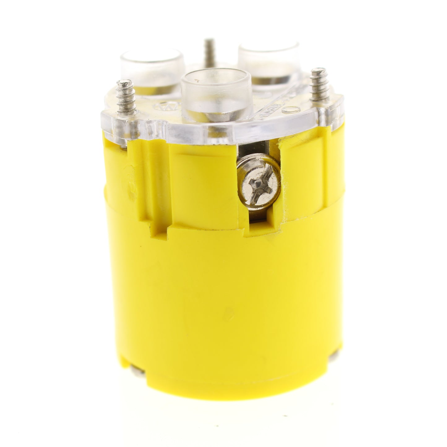 Cooper 3333CY Yellow Watertight 3-Pole 3-Wire 30A 125/250V Locking Connector