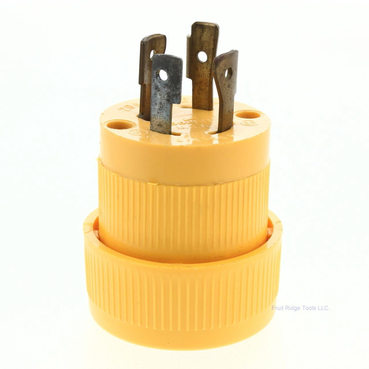 Cooper 3465 Yellow Nylon Twist-Lock Male Plug L14-20P 3-Pole 4-Wire 20A 125/250V