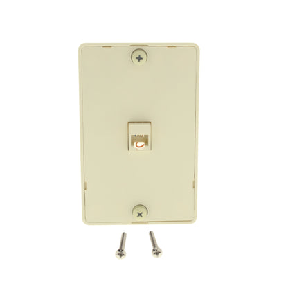 Cooper 3521-4A Almond 1-Gang 4-Conductor Phone Jack Wall Mount Plate Type 630A