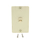 Cooper 3521-4A Almond 1-Gang 4-Conductor Phone Jack Wall Mount Plate Type 630A