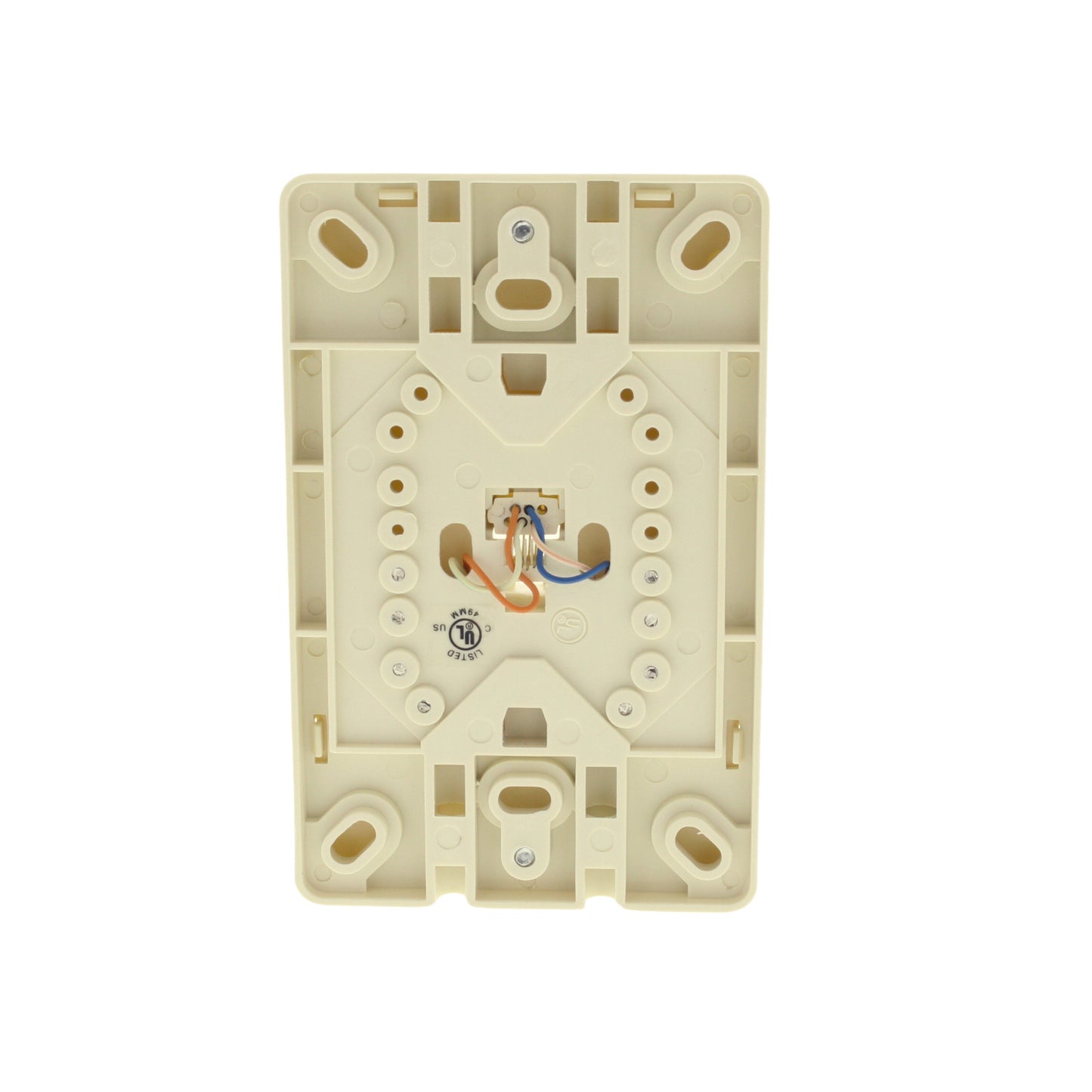 Cooper 3521-4A Almond 1-Gang 4-Conductor Phone Jack Wall Mount Plate Type 630A