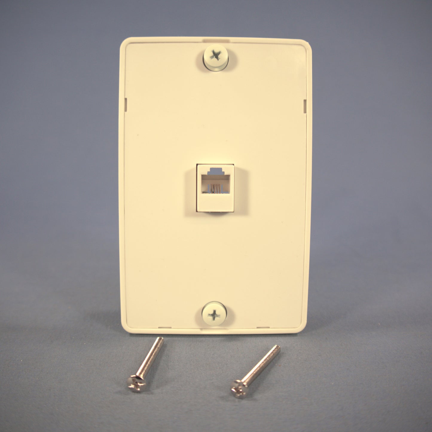 Cooper Lt Almond 4-Conductor Telephone Jack Wall Mount Plate Type 630A 3521-4LA