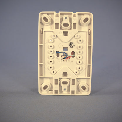 Cooper Lt Almond 4-Conductor Telephone Jack Wall Mount Plate Type 630A 3521-4LA