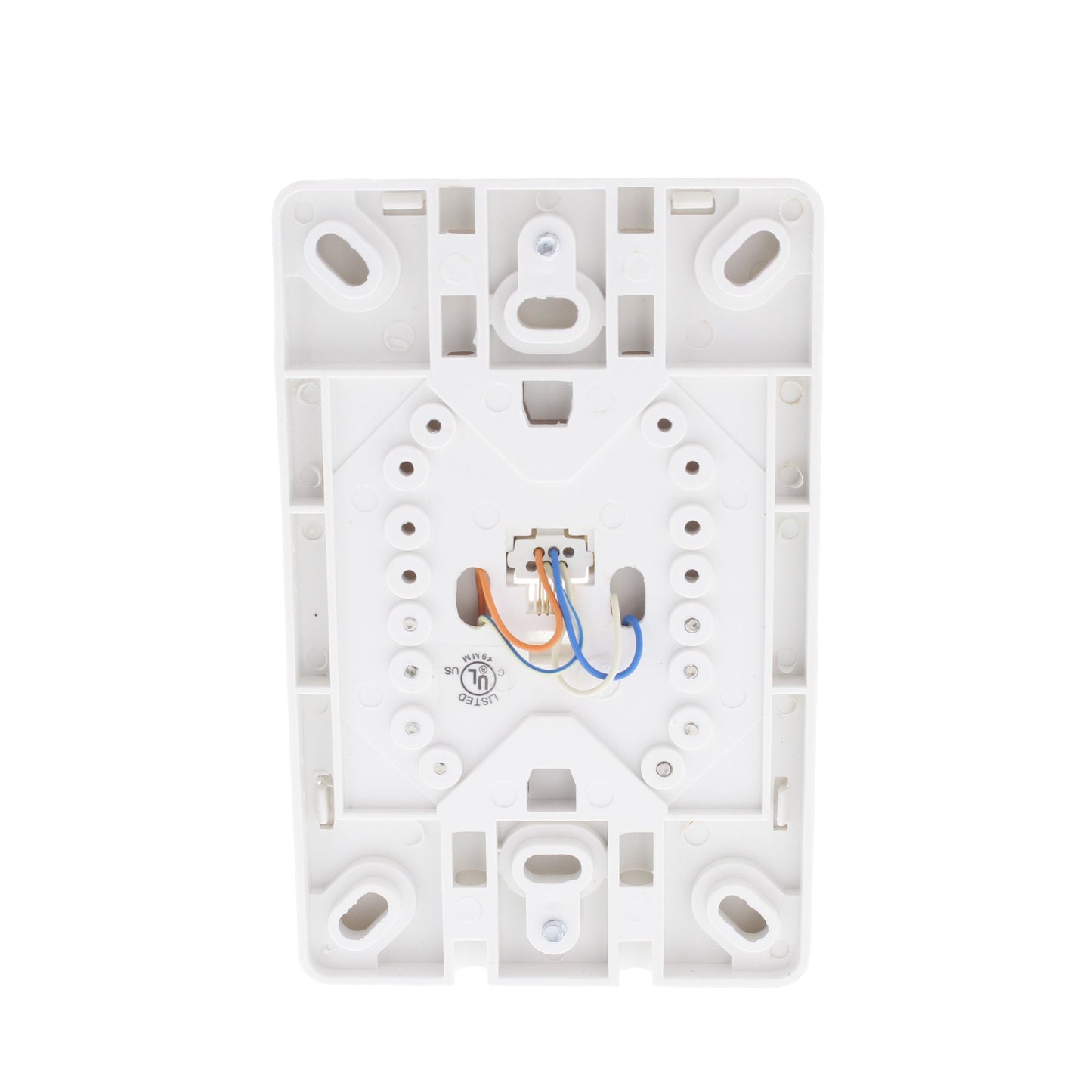 Cooper 3521-4W White 1-Gang 4-Conductor Phone Jack Wall Mounting Plate Type 630A