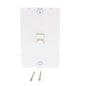 Cooper 3521-6W White 1-Gang 6-Conductor Phone Jack Wall Mounting Plate Type 630A