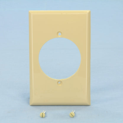 Cooper 5068V Ivory 1-Gang Single 2.15" Hole Power Outlet Midsize Nylon Wallplate