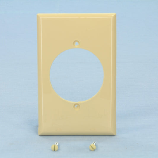 Cooper 5068V Ivory 1-Gang Single 2.15" Hole Power Outlet Midsize Nylon Wallplate