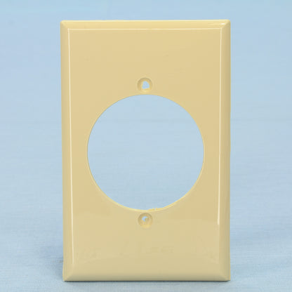 Cooper 5068V Ivory 1-Gang Single 2.15" Hole Power Outlet Midsize Nylon Wallplate