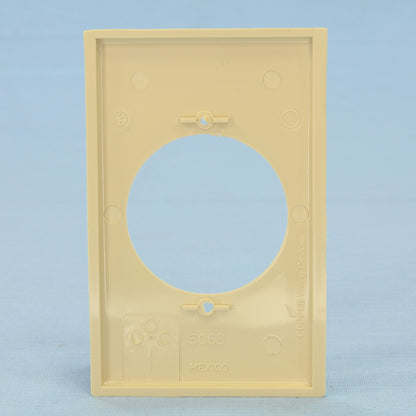 Cooper 5068V Ivory 1-Gang Single 2.15" Hole Power Outlet Midsize Nylon Wallplate