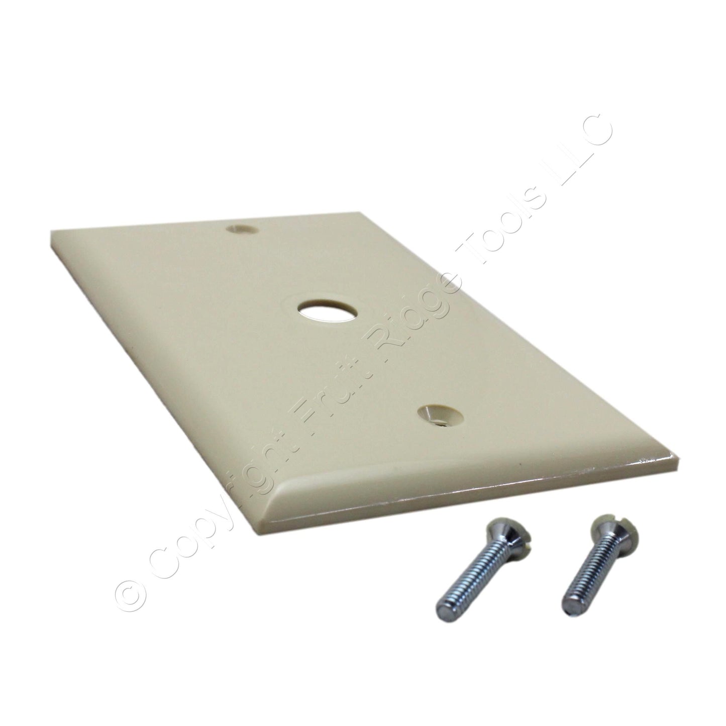 Cooper 5128V Ivory 1-Gang Telephone .38 Hole Coaxial Cable Nylon Wallplate Cover