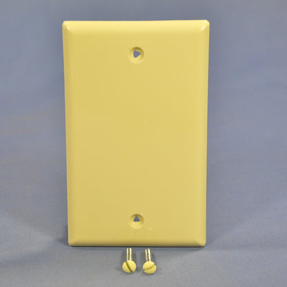 Cooper 5129V Ivory 1-Gang Blank Unbreakable Nylon Wallplate Cover Box Mount