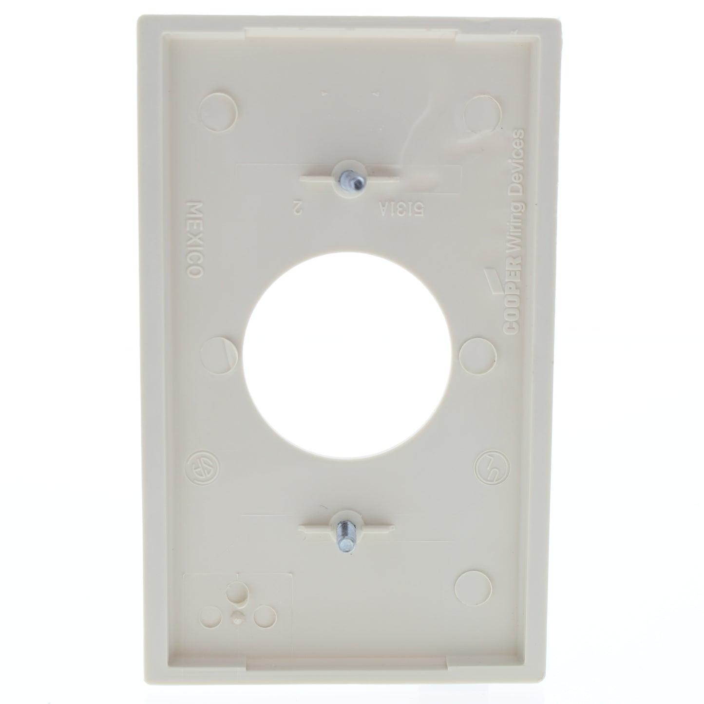 Cooper 5131LA Light Almond 1-Gang 1.406" Hole Receptacle Unbreakable Nylon Cover