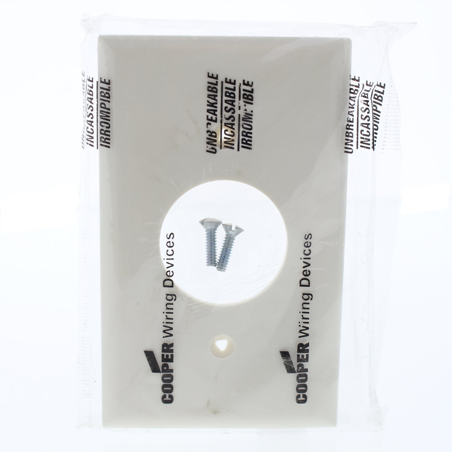 Cooper 5131LA Light Almond 1-Gang 1.406" Hole Receptacle Unbreakable Nylon Cover