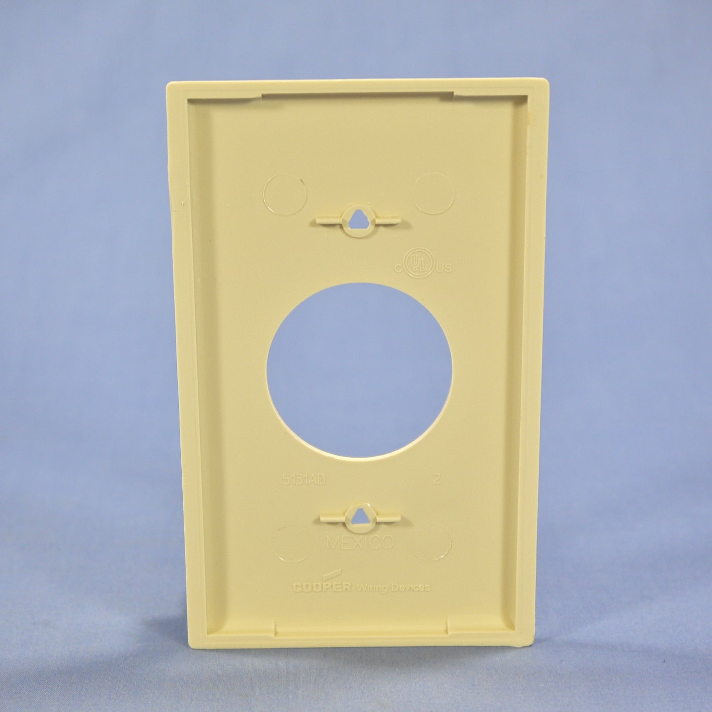 Cooper 5131V Ivory 1-Gang 1.406" Unbreakable Receptacle Nylon Wallplate Cover