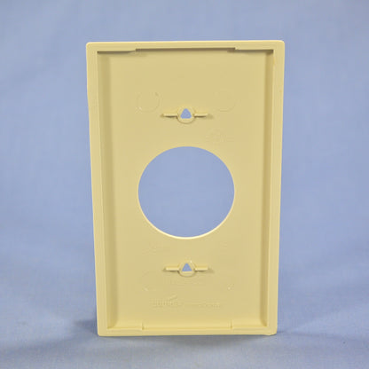 Cooper 5131V Ivory 1-Gang 1.406" Unbreakable Receptacle Nylon Wallplate Cover