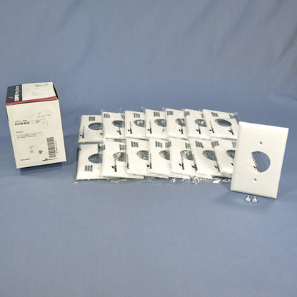 Cooper 5131W White 1-Gang Single 1.406" Receptacle Nylon Wallplate Covers 15pcs