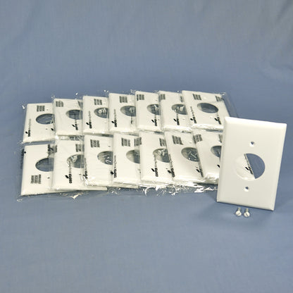 Cooper 5131W White 1-Gang Single 1.406" Receptacle Nylon Wallplate Covers 15pcs