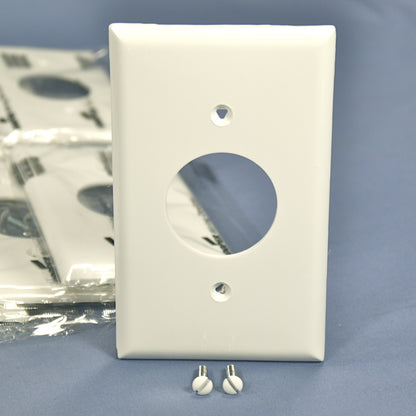 Cooper 5131W White 1-Gang Single 1.406" Receptacle Nylon Wallplate Covers 15pcs