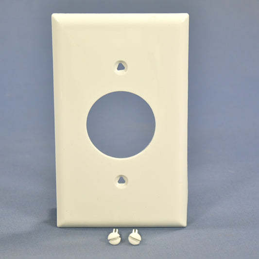 Cooper 5131W White 1-Gang 1.406" Receptacle Unbreakable Nylon Wallplate Cover