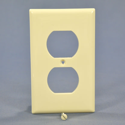 Cooper Almond Unbreakable Thermoplastic Nylon Receptacle Wallplate Cover 5132A