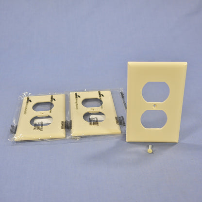 Cooper 5132V Ivory 1-Gang Duplex Receptacle Nylon Wallplate Outlet Covers 3pcs