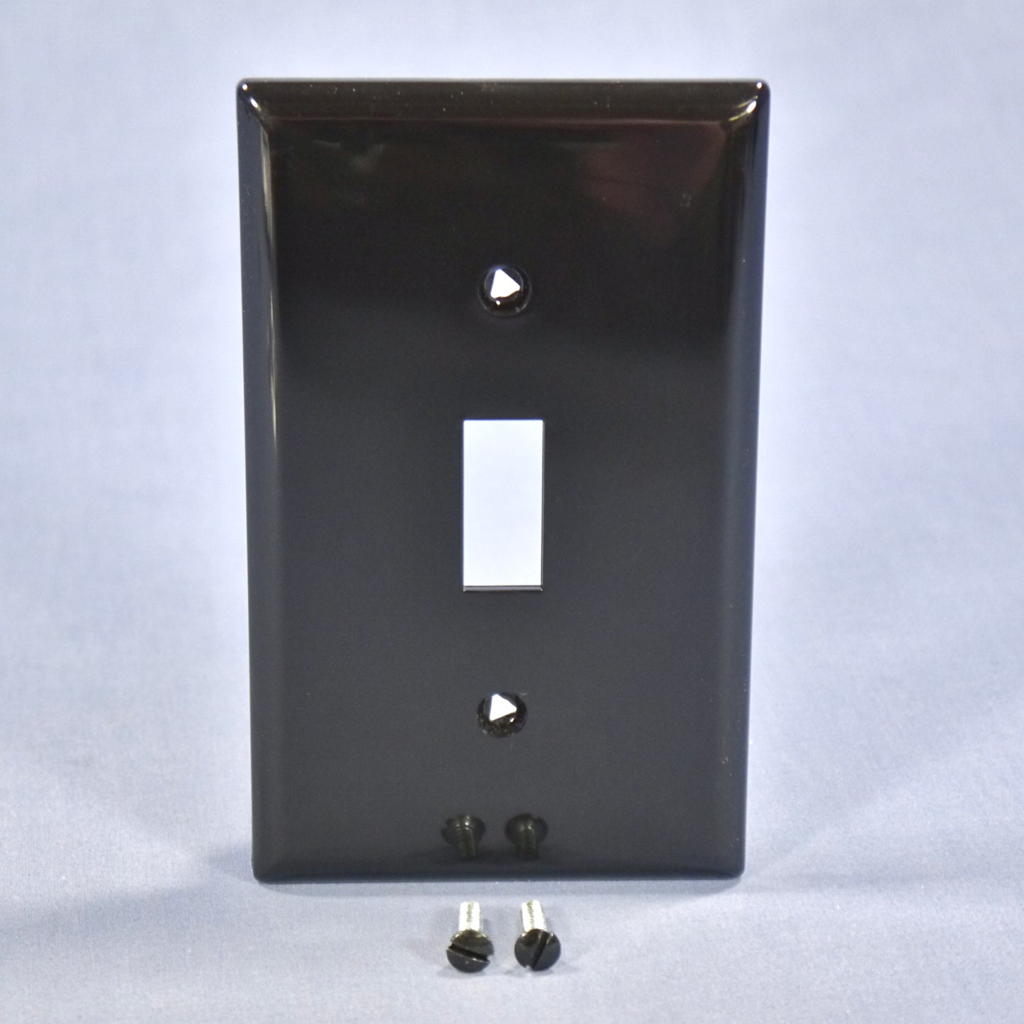 Cooper 5134BK Black 1-Gang Toggle Switch Unbreakable Nylon Standard Wallplate