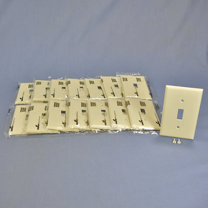Cooper 5134LA Light Almond 1-Gang Toggle Switch Cover Nylon Wallplates 15-Pack