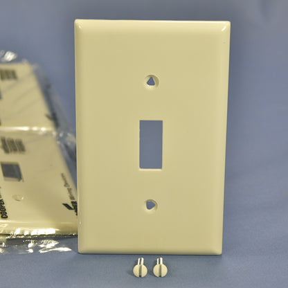 Cooper 5134LA Light Almond 1-Gang Toggle Switch Cover Nylon Wallplates 15-Pack