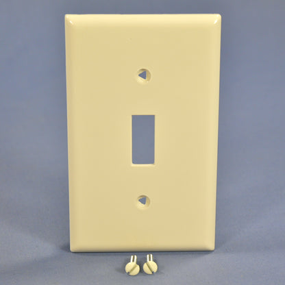 Cooper 5134LA Light Almond 1-Gang Toggle Unbreakable Standard Wallplate Cover