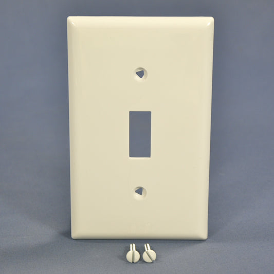 Cooper 5134W White 1-Gang Toggle Switch Cover Unbreakable Wallplate Switchplate