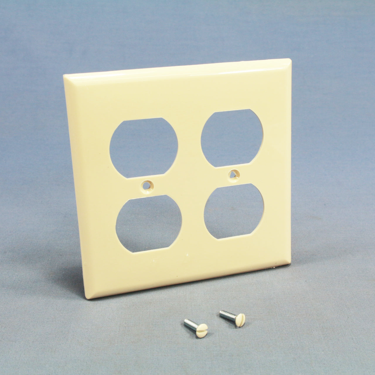 Cooper 5150LA Light Almond 2-Gang Receptacle Nylon Wallplate Duplex Outlet Cover