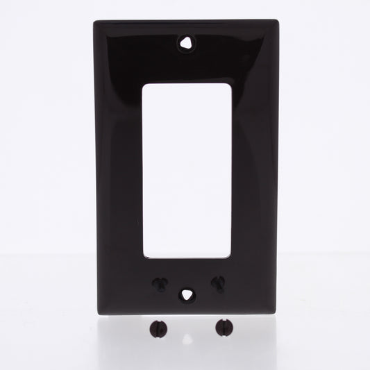 Cooper 5151B Brown 1-Gang Decorator Unbreakable Nylon Standard Wallplate Cover