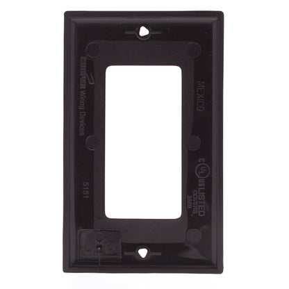 Cooper 5151B Brown 1-Gang Decorator Unbreakable Nylon Standard Wallplate Cover