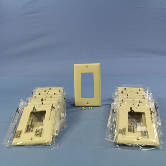 Cooper 5151V Ivory 1-Gang Decorator Unbreakable Nylon Wallplates GFCI Cover 15pc