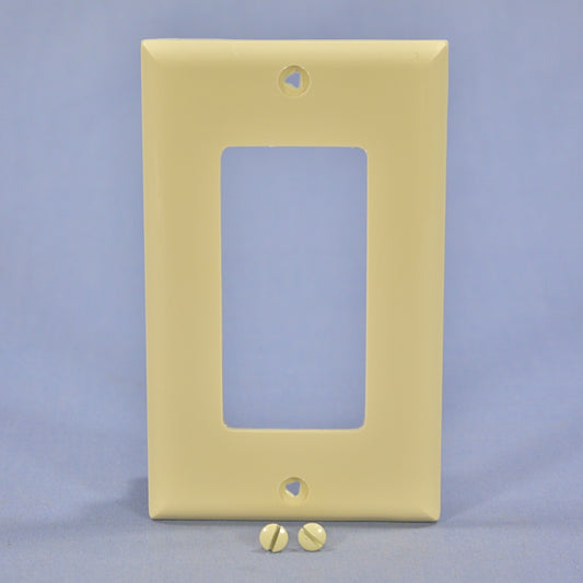 Cooper 5151V Ivory 1-Gang Decorator Unbreakable Nylon Wallplate GFCI GFI Cover