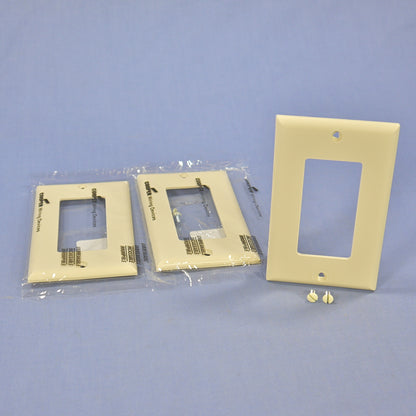Cooper 5151V Ivory Standard 1-Gang Decorator GFCI Nylon Wallplate Covers 3-Pack