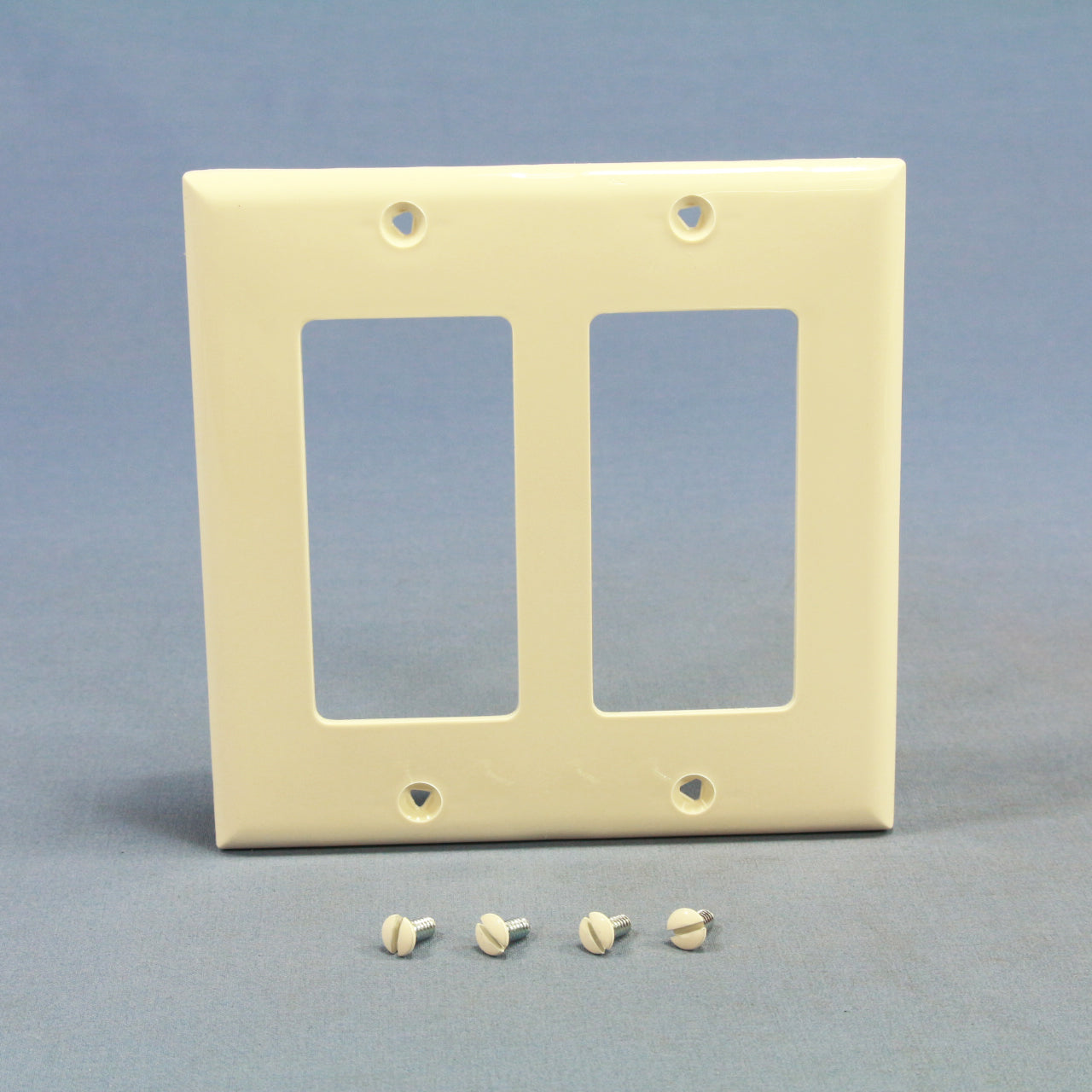 Cooper 5152LA Light Almond 2-Gang Decorator Nylon Wallplate GFCI Nylon Wallplate