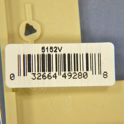 Cooper 5152V Ivory 2-Gang Decorator Unbreakable Standard Wallplate Cover 2pcs