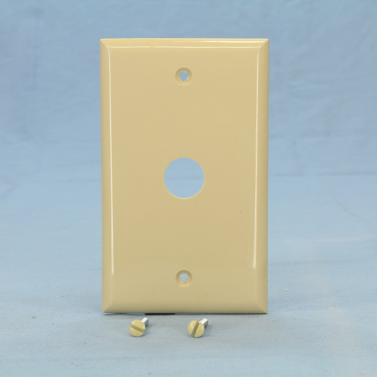 Cooper 5159V Ivory 1-Gang Phone .625" Hole Coaxial Cable Nylon Wallplate Cover