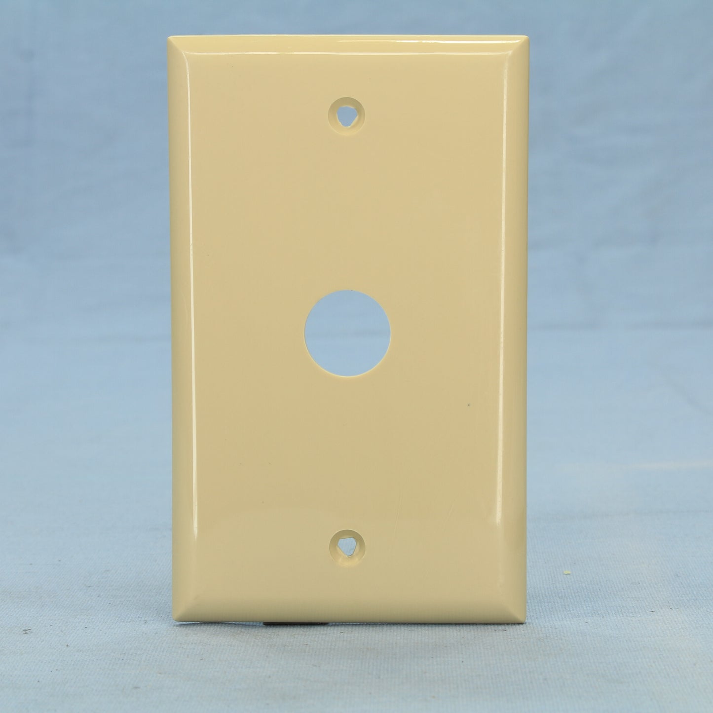 Cooper 5159V Ivory 1-Gang Phone .625" Hole Coaxial Cable Nylon Wallplate Cover