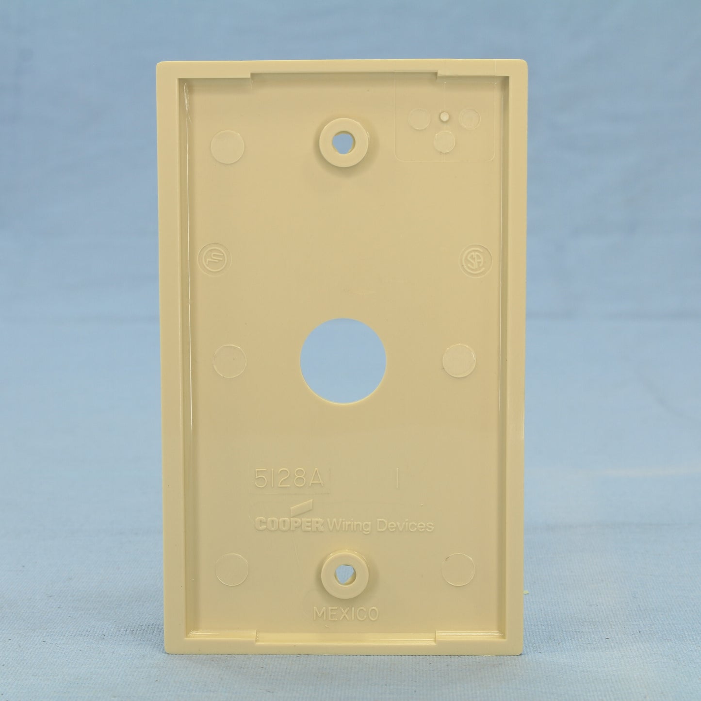Cooper 5159V Ivory 1-Gang Phone .625" Hole Coaxial Cable Nylon Wallplate Cover