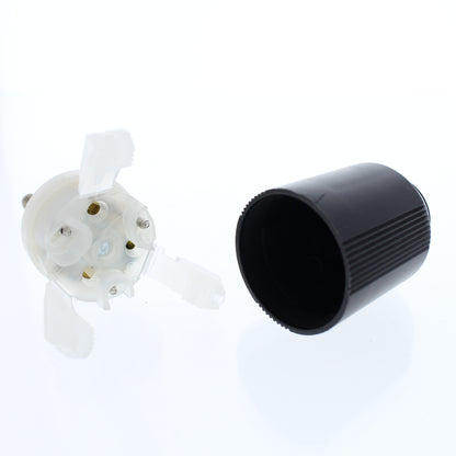 Cooper 5266N1 Black 15A Straight Blade AutoGrip Plug Connector 5-15 2P3W 125V