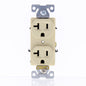 Cooper Ivory Specification Grade Duplex Receptacle NO GUARD 5-20R 20A Bulk 5352V