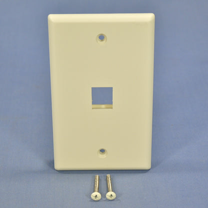 Cooper 5510-5EW Light Almond 1-Gang Modular 1-Port Thermoplastic Nylon Wallplate