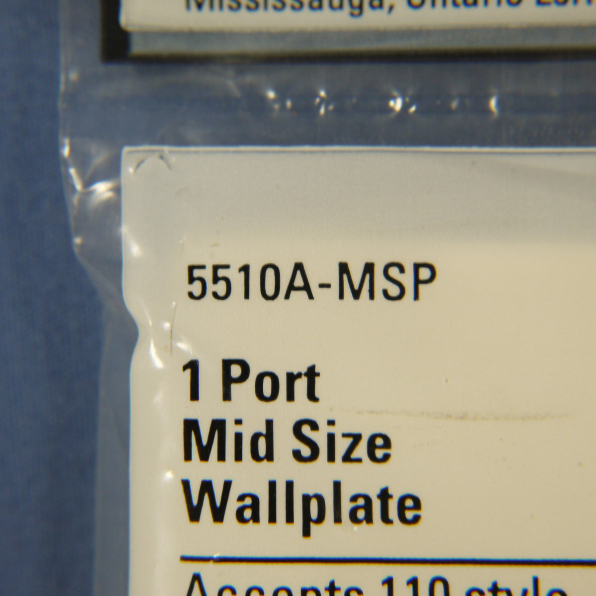 Cooper 5510A-MSP Almond 1-Gang Modular Mid-Size 1-Port Nylon Wallplate Cover